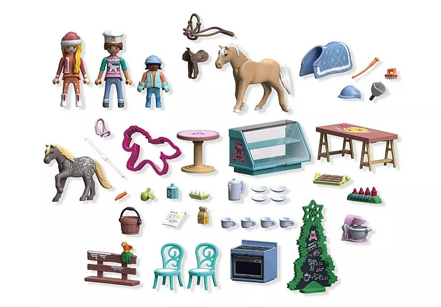 PLAYMOBIL HORSES OF WATERFALL - CALENDRIER DE L'AVENT - PATISSERIE DE NOEL #71952