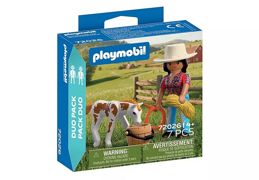 PLAYMOBIL DUO PACK - RIDER WITH FOAL #72026