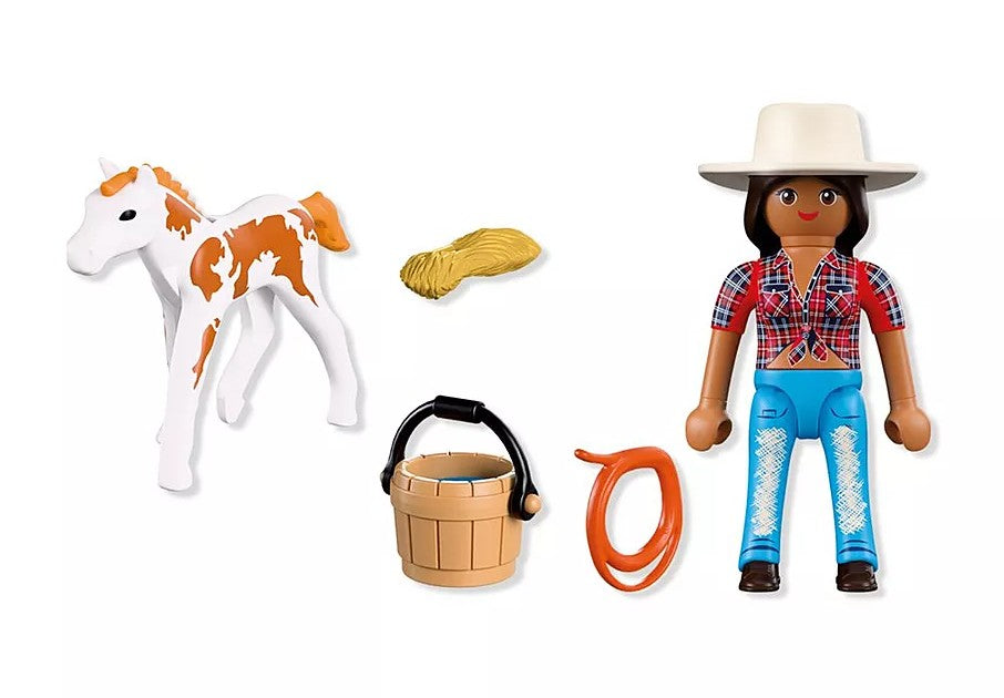 PLAYMOBIL DUO PACK - RIDER WITH FOAL #72026