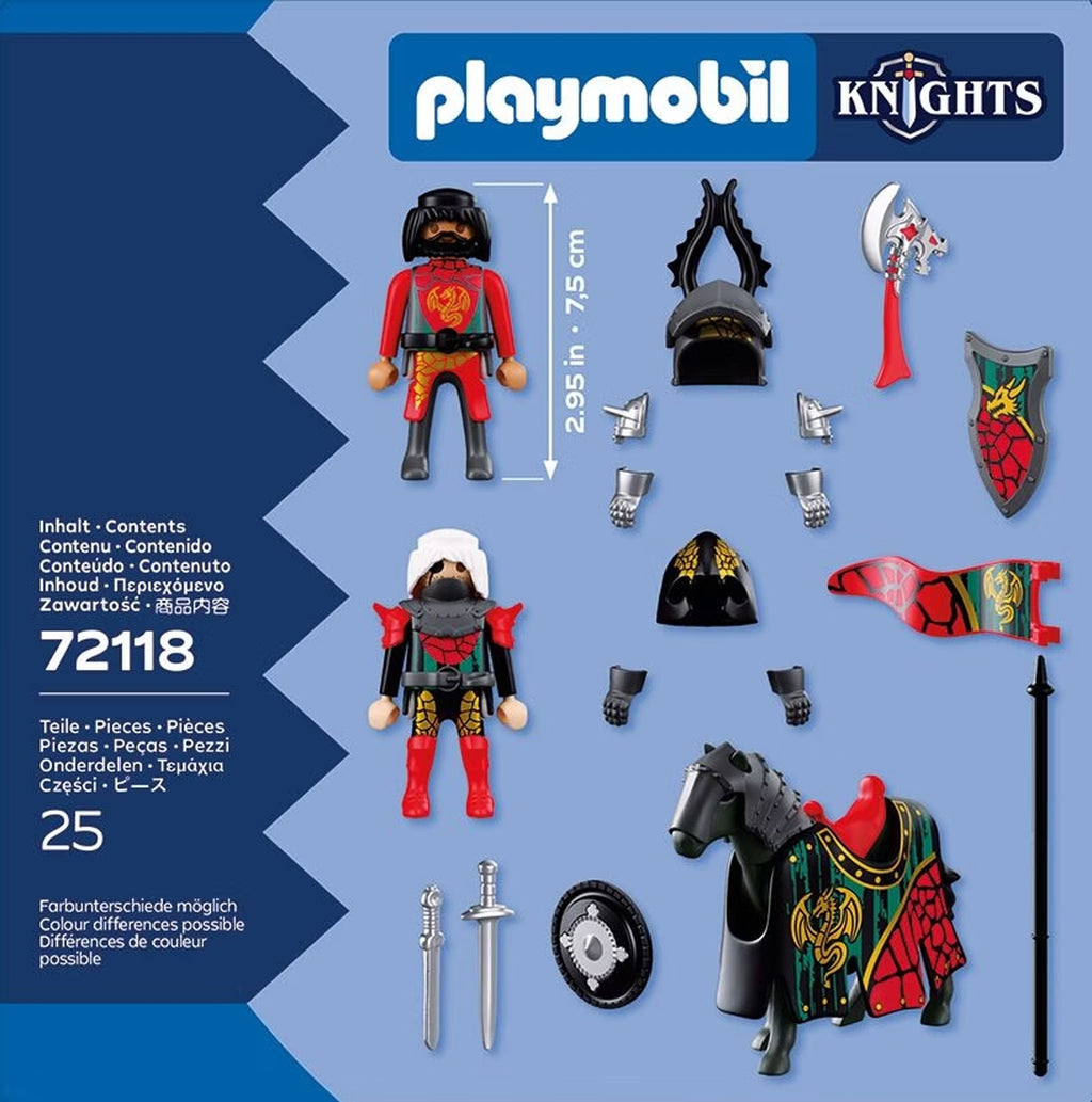 PLAYMOBIL KNIGHTS - CHEF DES CHEVALIERS DU DRAGON #72118