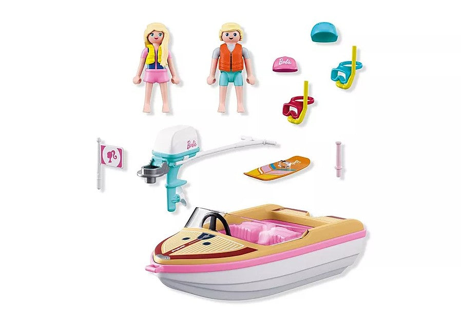 PLAYMOBIL BARBIE - BATEAU & WAKEBOARD #72122
