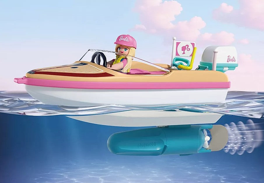 PLAYMOBIL BARBIE - BATEAU & WAKEBOARD #72122