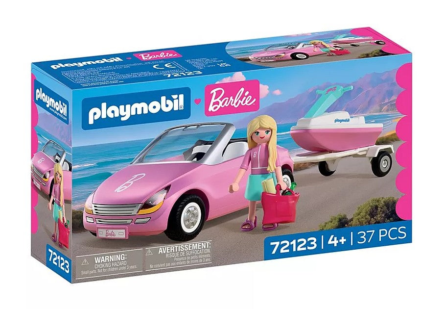 PLAYMOBIL BARBIE - CABRIOLET & SCOOTER DE MER (DÉCAPOTABLE) #72123