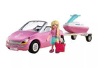 PLAYMOBIL BARBIE - CABRIOLET & SCOOTER DE MER (DÉCAPOTABLE) #72123