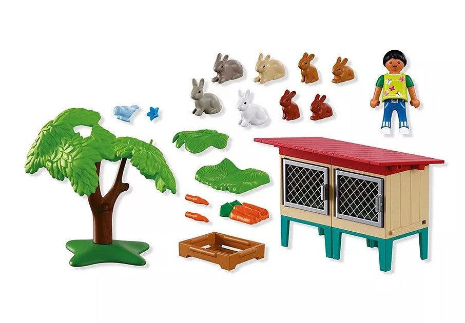 PLAYMOBIL COUNTRY - RABBIT HUTCH AND ACCESSORIES #72170