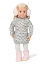 ENSEMBLE VÊTEMENTS OG - ROBE EN TRICOT "WINTER STYLE" POUR POUPÉE DE 46 CM