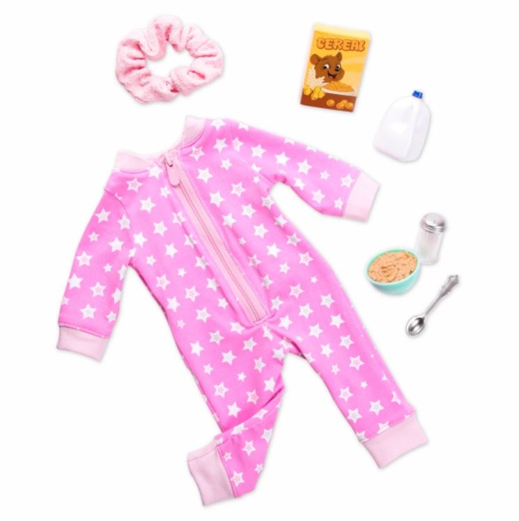OG CLOTHES SET - PINK PAJAMAS WITH CEREAL FOR OG