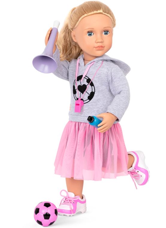 OG LUXURY OUTFIT - "FASHION GOALS" SKIRT AND HOODIE FOR 18"(46CM) DOLL