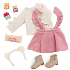 ENSEMBLE VÊTEMENTS OG DE LUXE - CHANDAIL ET JUPE POUR POUPÉE (SWEET AS JAM) 46 CM (18")