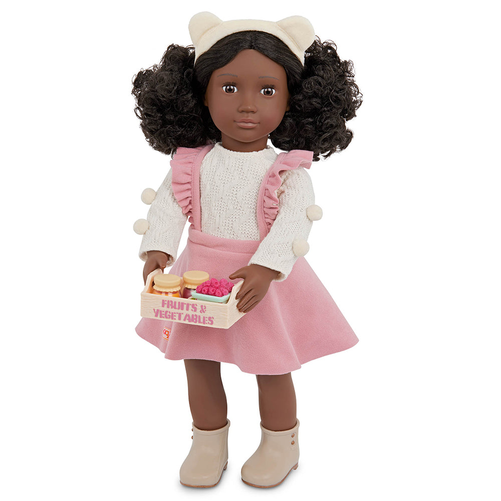 ENSEMBLE VÊTEMENTS OG DE LUXE - CHANDAIL ET JUPE POUR POUPÉE (SWEET AS JAM) 46 CM (18")