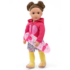 OG DELUXE OUTFIT - JACKET AND SKORT FOR 18" DOLL (SKATE INTO FUN)