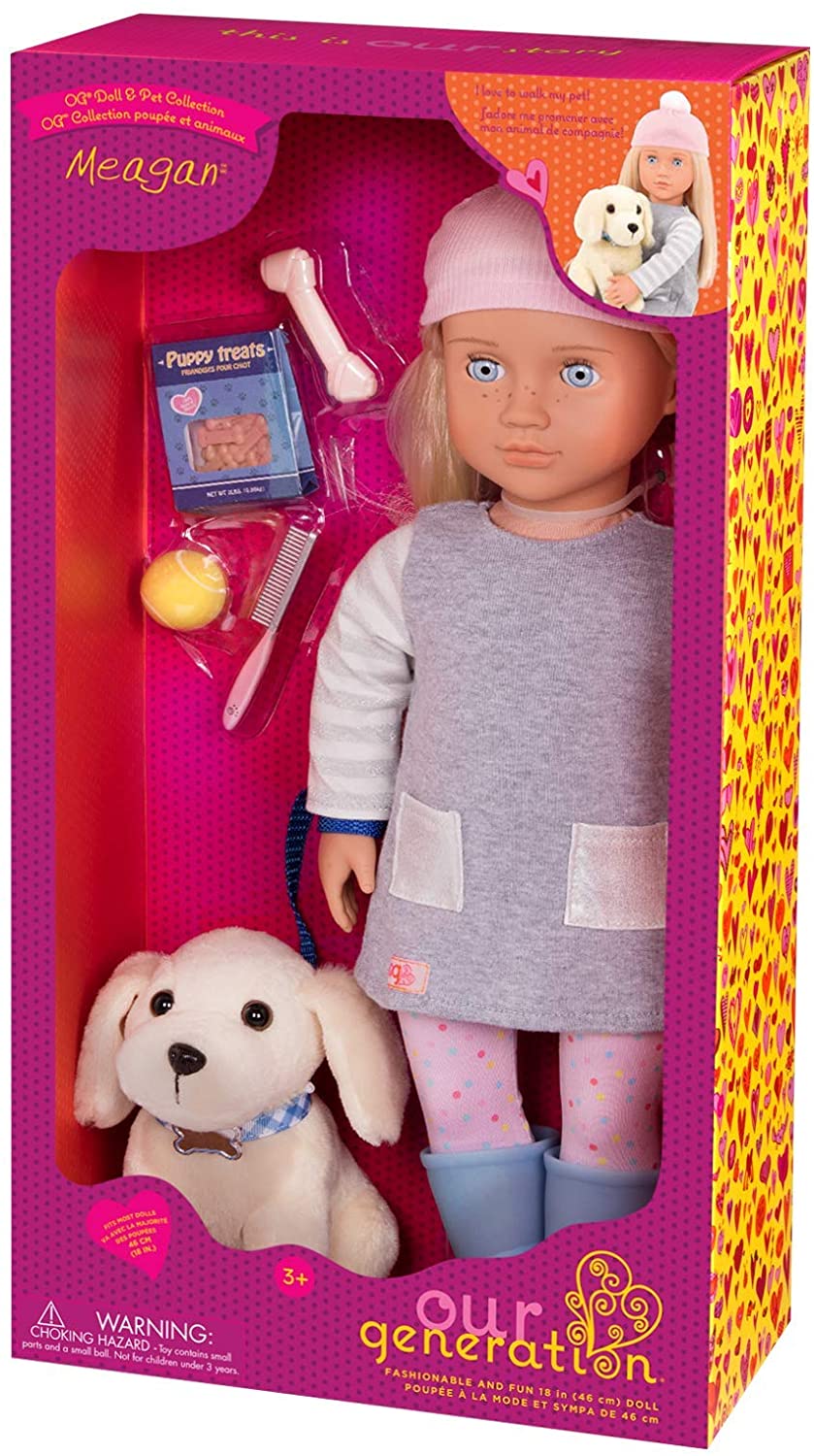 POUPÉE OG - MEAGAN ET SON PETIT CHIOT