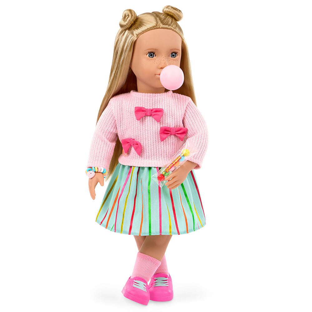 OUR GENERATION DELUXE DOLL - KAT AND THE SWEETS 18"