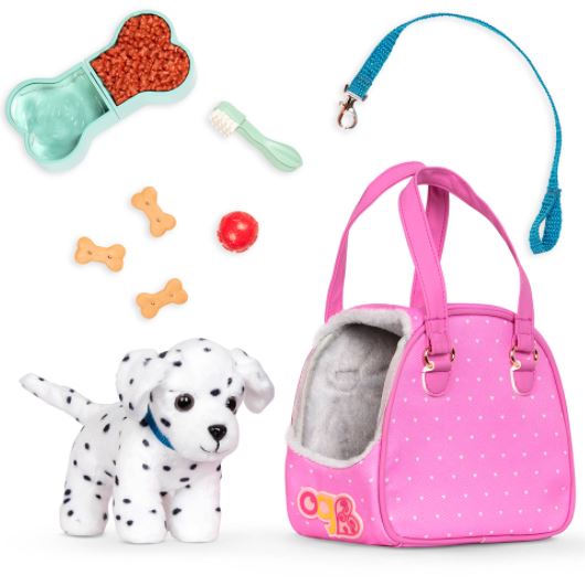 OG - PLUSH DALMATIAN PUPPY AND ACCESSORIES - 6"(15CM)