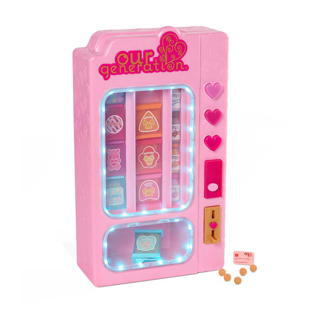 ACCESSOIRES OG - MACHINE DISTRIBUTRICE POUR POUPÉE (SNACKTIME FUN) 46 CM (18")