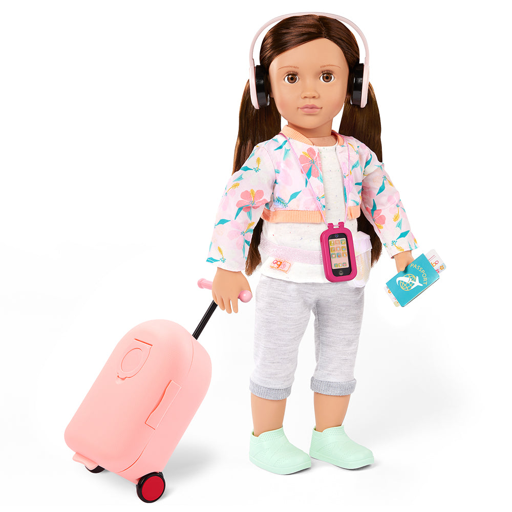 ACCESSOIRES OGDE LUXE - VALISE POUR POUPÉE (PACKED FOR ADVENTURES) 46 CM (18")