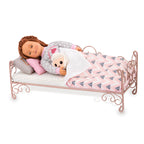 OG ACCESSORIES - SCROLLWORK HEARTS BED FOR 46 CM DOLL