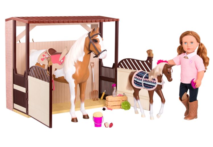 OG HORSE - "ACRES OF ADVENTURE" STABLE FOR 18" (46CM) DOLL