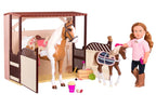 OG HORSE - "ACRES OF ADVENTURE" STABLE FOR 18" (46CM) DOLL