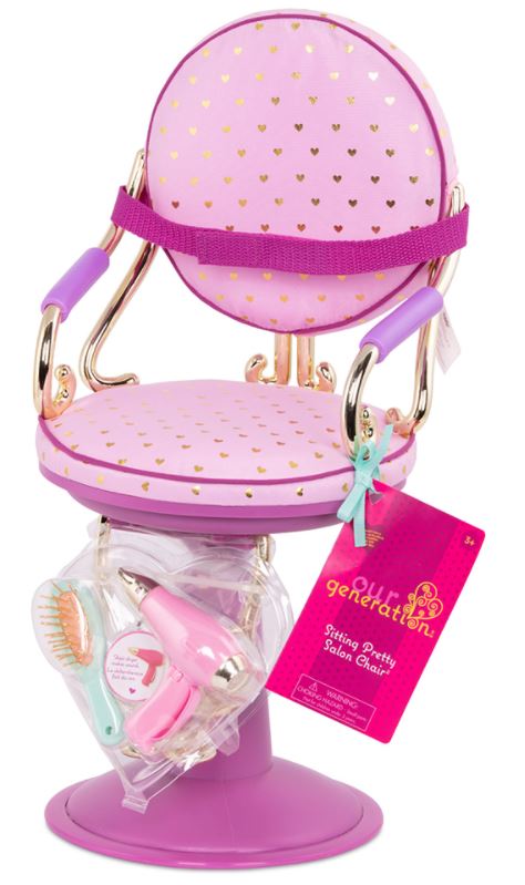OG ACCESSORIES - PURPLE DOLL CHAIR FOR 18"(46CM) DOLL