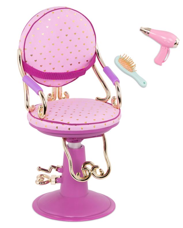 OG ACCESSORIES - PURPLE DOLL CHAIR FOR 18"(46CM) DOLL