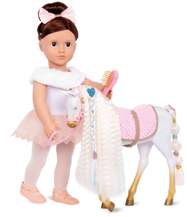CHEVAL OG - POULAIN ANDALUSIAN 12"(30CM) POUR POUPÉE DE 18"(46CM)