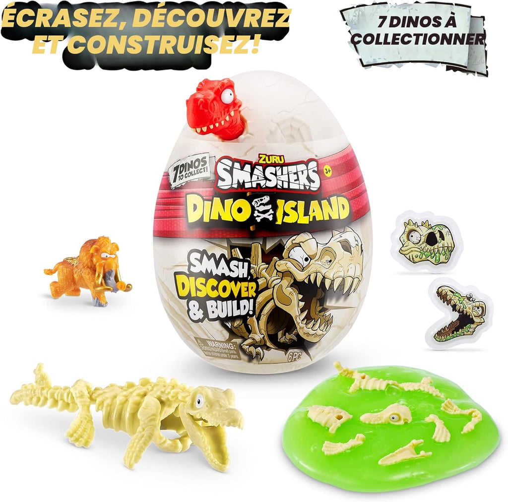 SÉRIE SMASHERS - OEUF MYSTÈRE DINO ISLAND ASST
