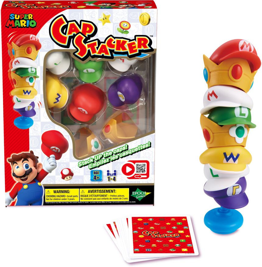 JEU EPOCH GAMES - SUPER MARIO CAP STACKER - Version multilingue