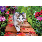 NATHAN CASSE-TÊTE 500 PIÈCES - CHATON AU JARDIN #76-00968