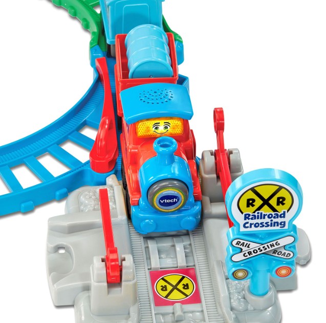 VTECH - SUPER CIRCUIT TRAIN ÉDUCATIF + ADAM TRAIN MARCHAND
