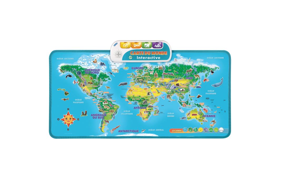 LEAPFROG - GENIUS XL - CARTE DU MONDE INTERACTIVE