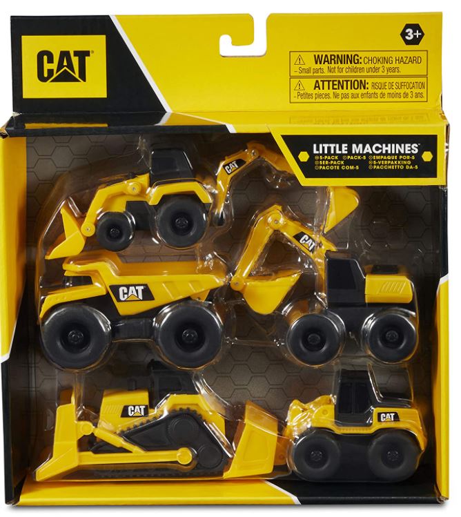 CATERPILLAR - 5 MINI CONSTRUCTION VEHICLE PACK