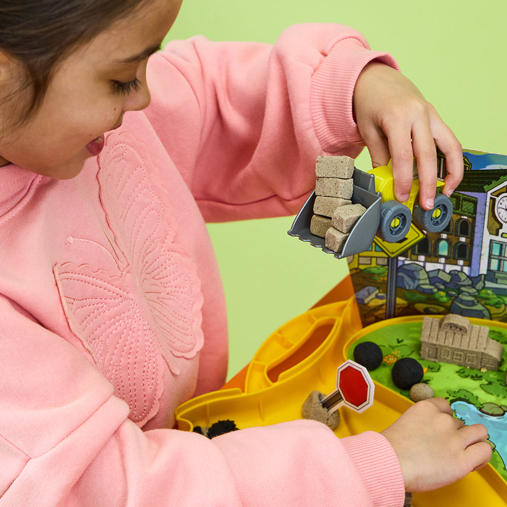 KINETIC SAND - COFFRET MALLETTE DE CONSTRUCTION