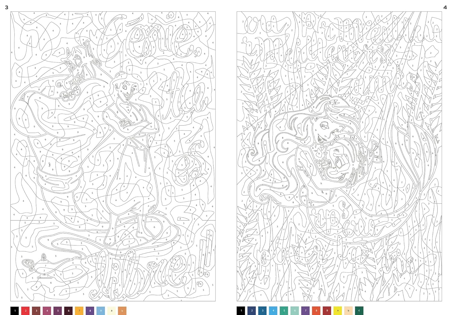 COLORIAGES MYSTÈRES DISNEY - MESSAGES MYSTÈRES (LIVRE DE COLORIAGE PAR NUMÉROS)