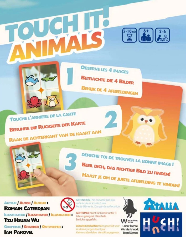 TOUCH IT GAME - ANIMALS (EN)