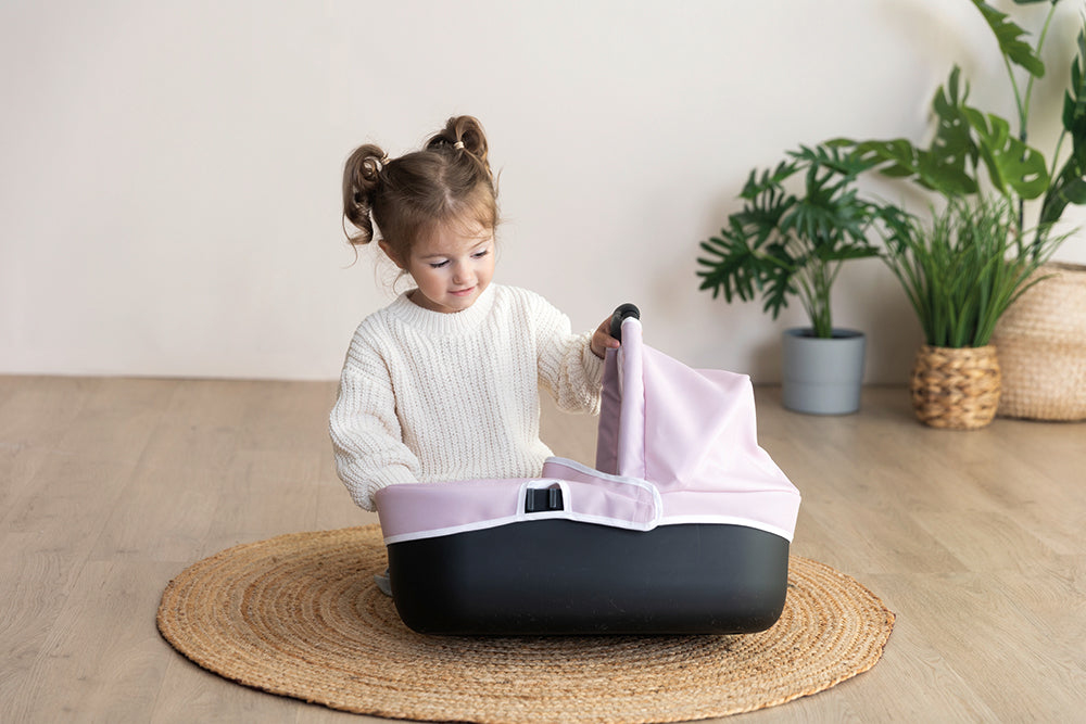 SMOBY - MAXI COSI - POUSSETTE LANDAU 3-EN-1 ROSE