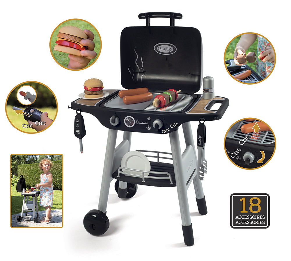 SMOBY - BARBECUE PLANCHA AVEC 16 ACCESSOIRES