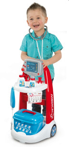 SMOBY - CHARIOT MÉDICAL ÉLECTRONIQUE AVEC 16 ACCESSOIRES