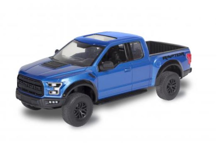MODÈLE À COLLER - FORD 2017 F-150 RAPTOR BLEU SNAPTITE NIVEAU #2