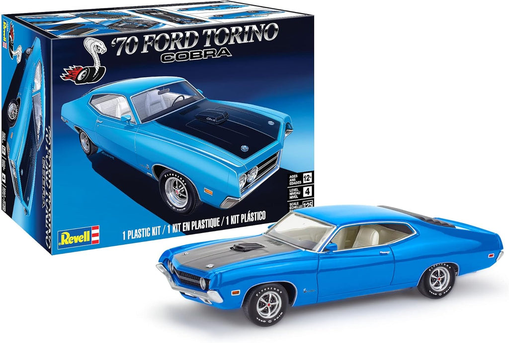 MODÈLE À COLLER - 1970 FORD TORINO COBRA 1/25 NIVEAU 4