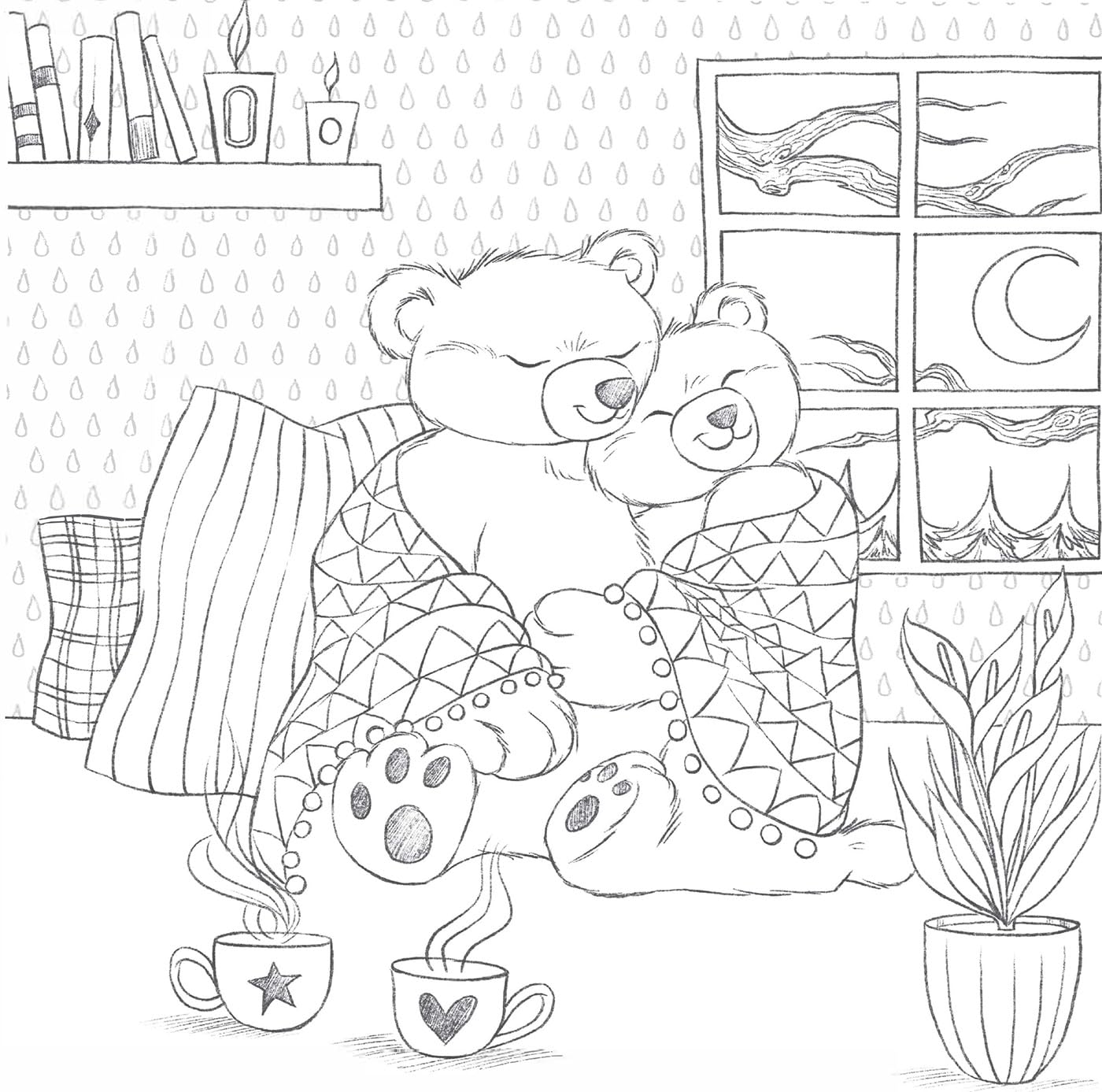 COLORIAGES ZEN ET MIGNONS (COSY COLO) - MOMENTS TOUT DOUX - DIANE DUFOUR (LIVRE DE COLORIAGE)