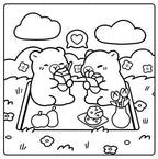 COLORIAGES ZEN ET MIGNONS (COSY COLO) - GOÛTERS CÂLINS - BERRURIII (LIVRE DE COLORIAGE)