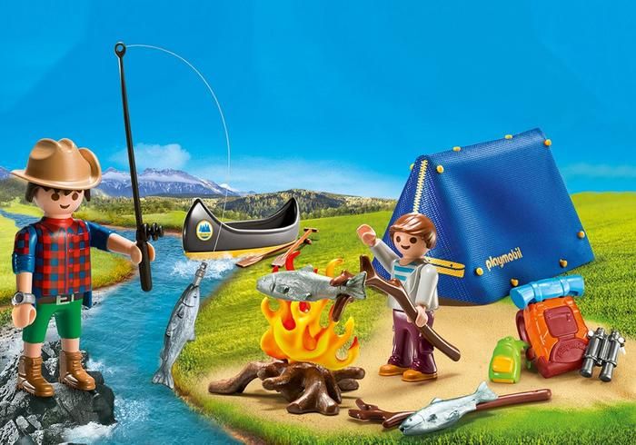 PLAYMOBIL FAMILY FUN - CAMPERS CARRY CASE #9323