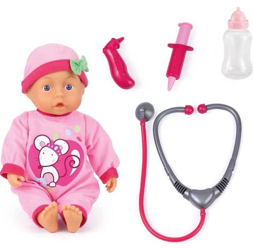 POUPÉE DOCTEURE AVEC 24 SONS 33CM
