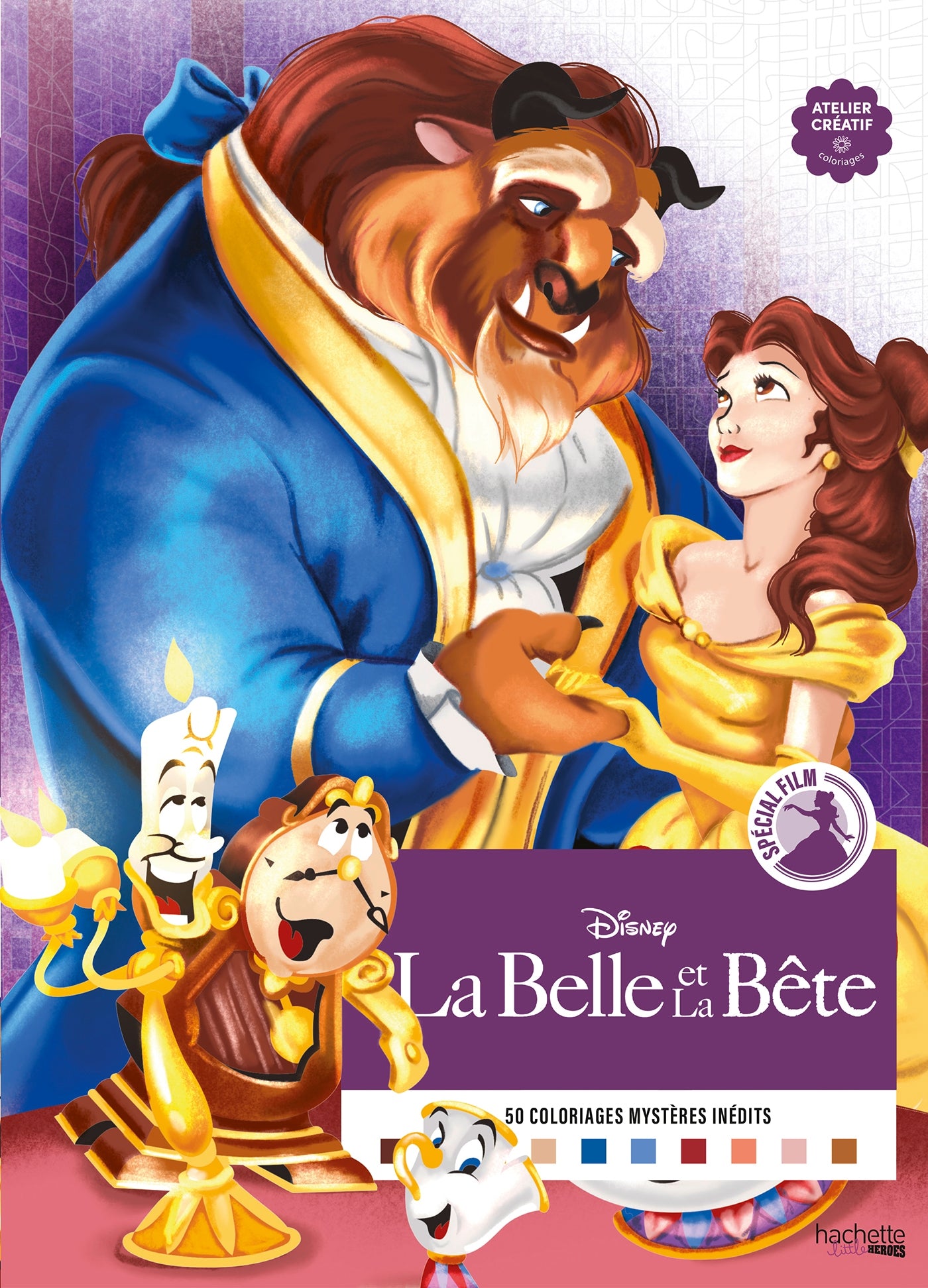 COLORIAGES MYSTÈRES DISNEY - SPÉCIAL FILM - LA BELLE ET LA BÊTE (LIVRE DE COLORIAGE PAR NUMÉROS)