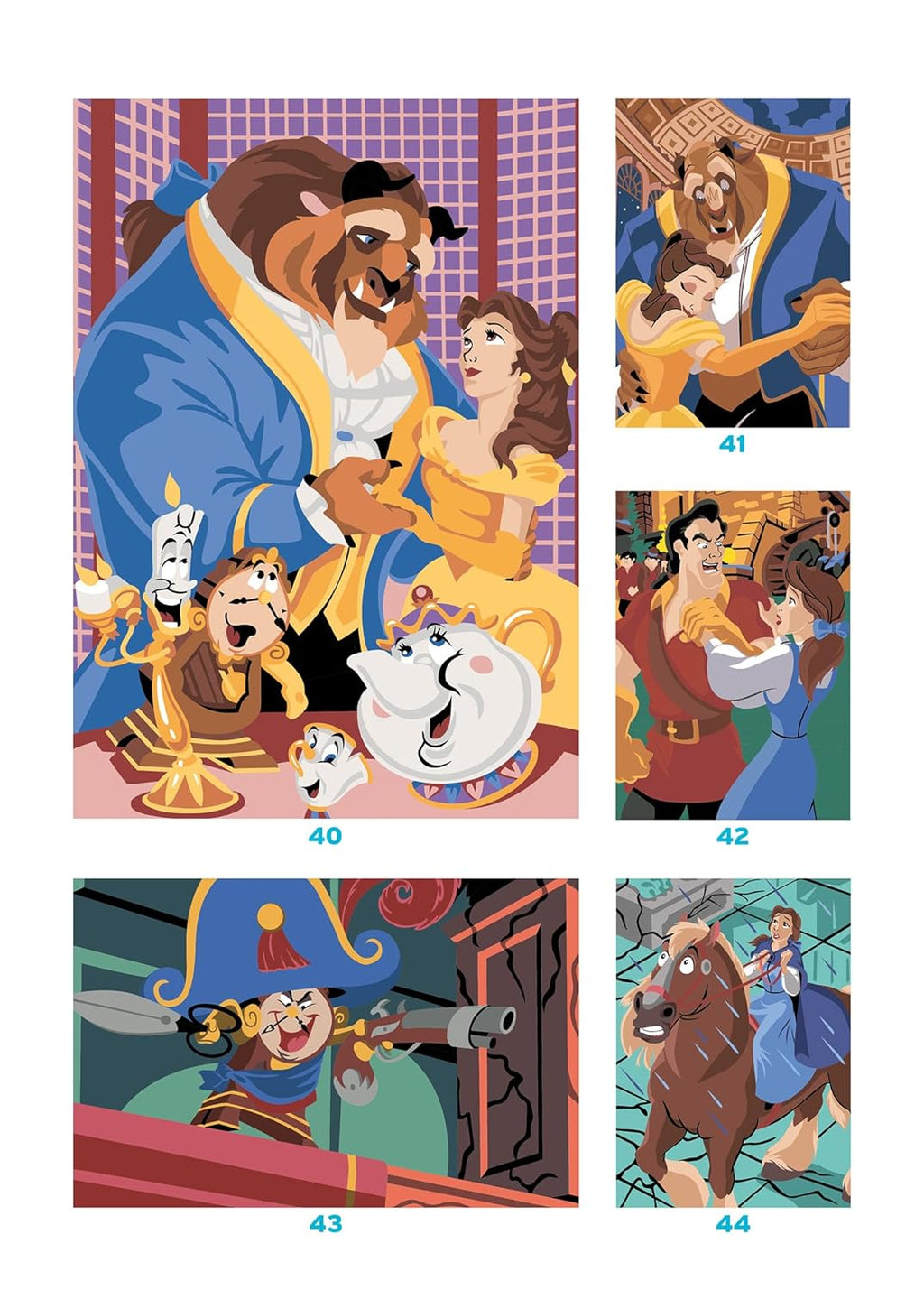COLORIAGES MYSTÈRES DISNEY - SPÉCIAL FILM - LA BELLE ET LA BÊTE (LIVRE DE COLORIAGE PAR NUMÉROS)