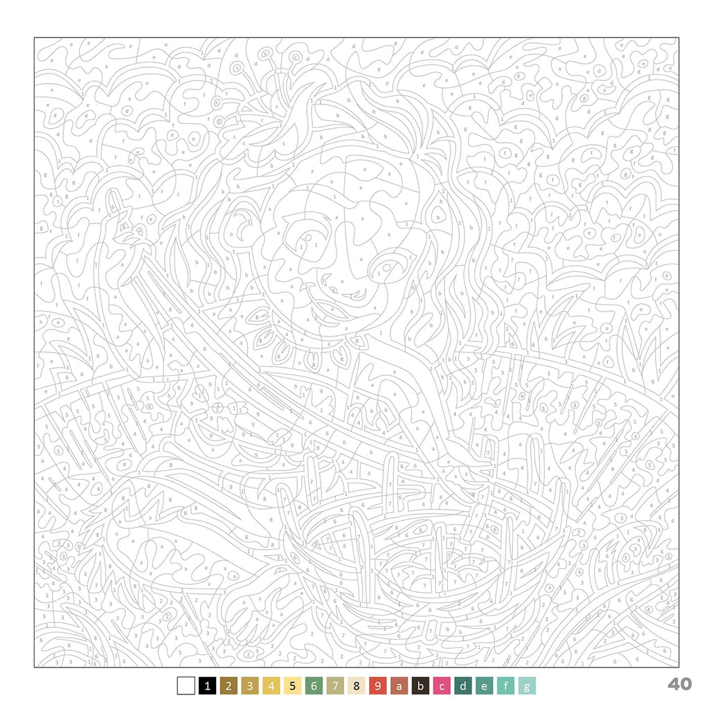 COLORIAGES MYSTÈRES DISNEY - GRAND CARRÉ MYSTÈRES - PETITES POUPÉES (LIVRE DE COLORIAGE PAR NUMÉROS)