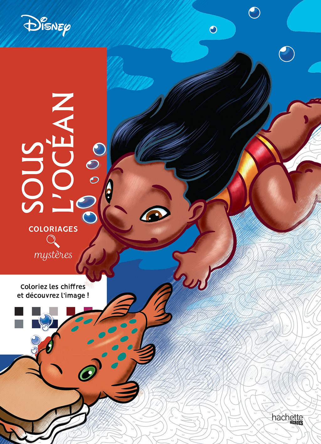 DISNEY PIXELATED COLORING - UNDER THE SEA (COLOR BY NUMBER BOOK)