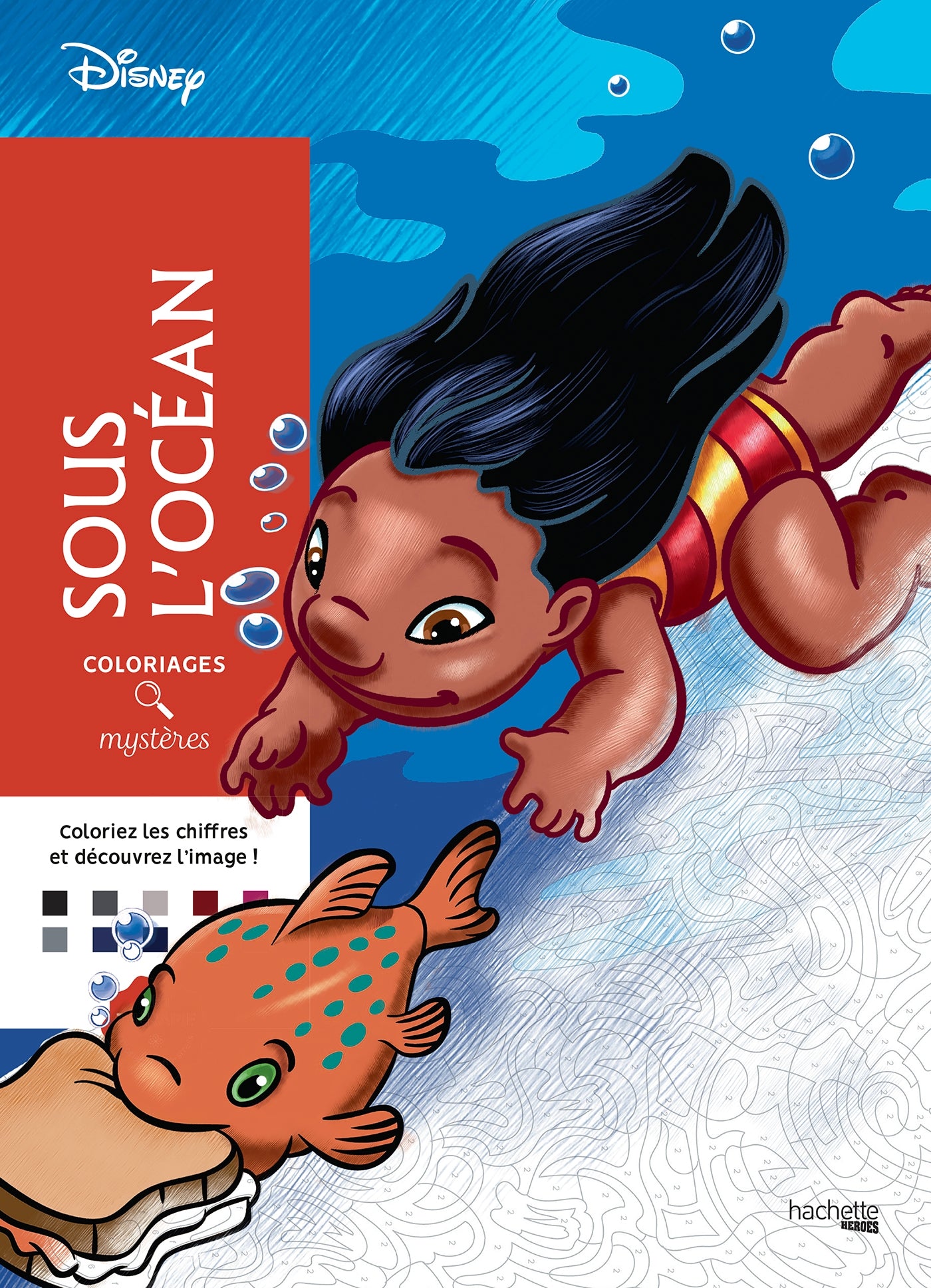 DISNEY PIXELATED COLORING - UNDER THE SEA (COLOR BY NUMBER BOOK)