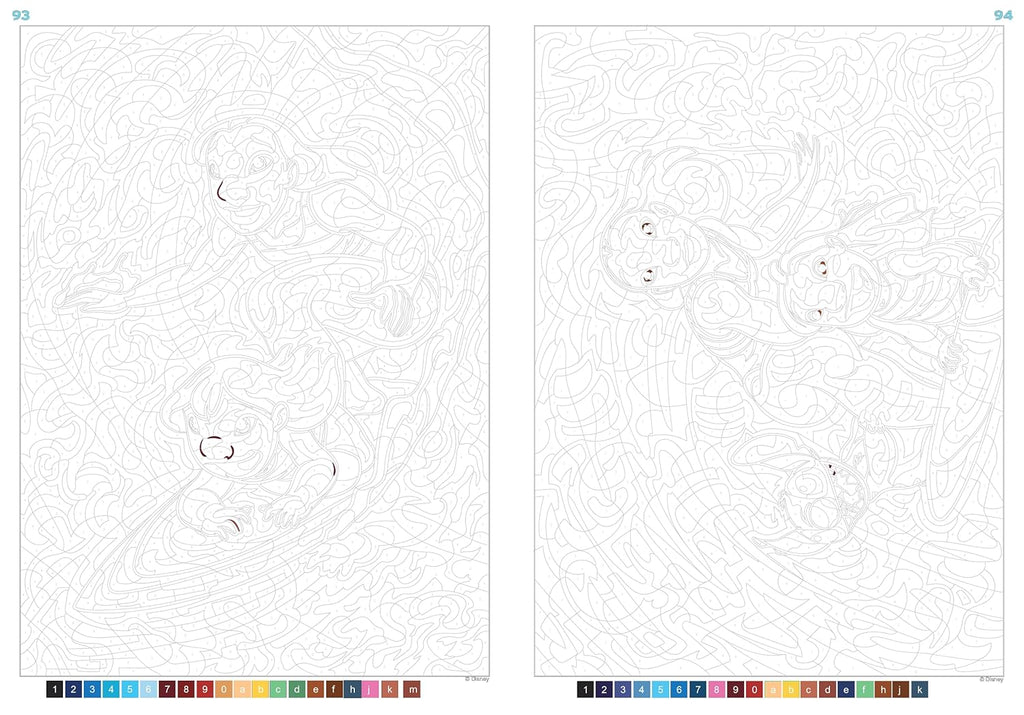 DISNEY PIXELATED COLORING - UNDER THE SEA (COLOR BY NUMBER BOOK)